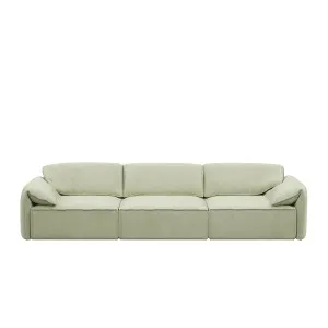 Layla 3 Seater Sofa - Sage Green Velvet by Urban Road, a Sofas for sale on Style Sourcebook