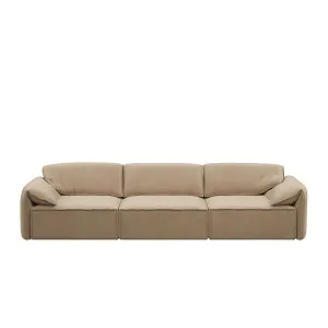 Layla 3 Seater Sofa - Almond Velvet by Urban Road, a Sofas for sale on Style Sourcebook