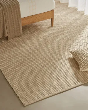Mascarell rug, cotton and polyester in white, 200 x 300 cm by Kave Home, a Contemporary Rugs for sale on Style Sourcebook