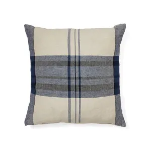 Sinto cushion cover in blue checked linen and cotton, 45 x 45 cm by Kave Home, a Cushions, Decorative Pillows for sale on Style Sourcebook