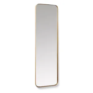 Marco gold metal wall mirror 30 x 100 cm by Kave Home, a Mirrors for sale on Style Sourcebook