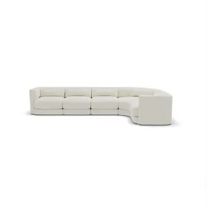 Santa Monica Modular Corner Sofa Boucle Ivory - 5 Seater by James Lane, a Sofas for sale on Style Sourcebook