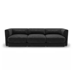 Santa Monica Modular Armless Sofa Ardo Grey Black - 3 Seater by James Lane, a Sofas for sale on Style Sourcebook