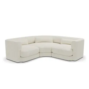 Santa Monica Modular Corner Sofa Boucle Ecru White - 3 Seater by James Lane, a Sofas for sale on Style Sourcebook