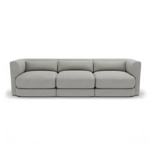 Santa Monica Modular Armless Sofa Boucle Grey - 3 Seater by James Lane, a Sofas for sale on Style Sourcebook