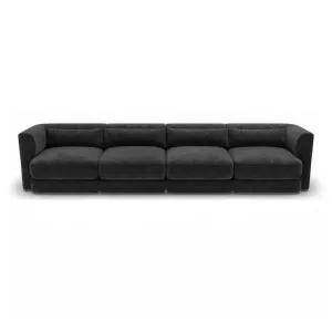 Santa Monica Modular Sofa Ardo Grey Black - 4 Seater by James Lane, a Sofas for sale on Style Sourcebook