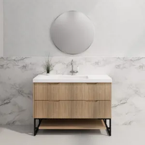 Riva Bali American Oak 1200mm Single Bowl Floor Standing Vanity by Riva, a Vanities for sale on Style Sourcebook