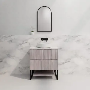 Riva Bali White Oak 750mm Single Bowl Floor Standing Vanity by Riva, a Vanities for sale on Style Sourcebook