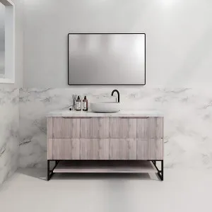 Riva Bali White Oak 1500mm Single Bowl Floor Standing Vanity by Riva, a Vanities for sale on Style Sourcebook