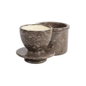 Marcellus Marble French Butter Crock, Grey by Marble Realm, a Kitchen Organisers & Storage for sale on Style Sourcebook
