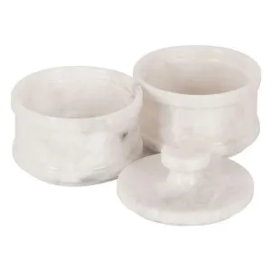 Marcellus Marble Salt Cellar, Dual Pack, White by Marble Realm, a Kitchen Organisers & Storage for sale on Style Sourcebook