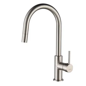 Projix Pull-Out Sink Mixer Lf | Made From Brass In Brushed Nickel By Raymor by Raymor, a Kitchen Taps & Mixers for sale on Style Sourcebook