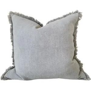 Champêtre Heavy Weight French Linen Cushion 55cm Square - Blue Grey by Macey & Moore, a Cushions, Decorative Pillows for sale on Style Sourcebook