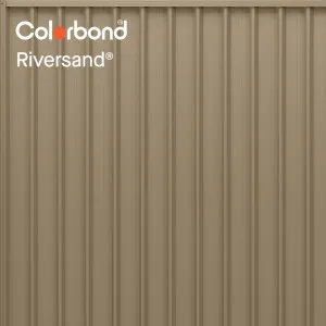 Riversand® (Classic Finish - Fencing Range) by COLORBOND® steel, a Steel Fencing for sale on Style Sourcebook