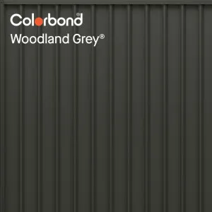 Woodland Grey® (Classic Finish - Fencing Range) by COLORBOND® steel, a Steel Fencing for sale on Style Sourcebook