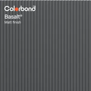 Basalt® (Matt Finish - Corrugated Profile) by COLORBOND® steel, a Steel Roofing for sale on Style Sourcebook