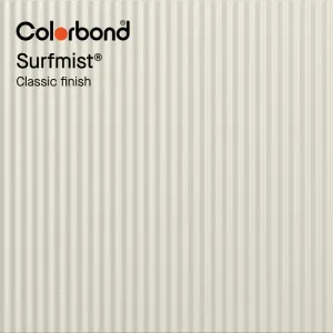 Surfmist® (Classic Finish - Corrugated Profile) by COLORBOND® steel, a Steel Roofing for sale on Style Sourcebook