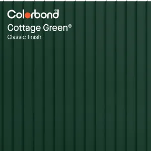 Cottage Green® (Classic Finish - Standing Seam Profile) by COLORBOND® steel, a Steel Cladding for sale on Style Sourcebook