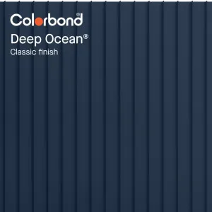 Deep Ocean® (Classic Finish - Standing Seam Profile) by COLORBOND® steel, a Steel Cladding for sale on Style Sourcebook