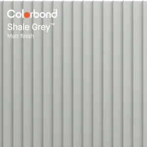 Shale Grey™ (Matt Finish - Standing Seam Profile) by COLORBOND® steel, a Steel Cladding for sale on Style Sourcebook