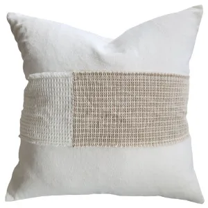 Dénpasar Linen Cushion 55cm Square - Waffle Off White | Natural by Macey & Moore, a Cushions, Decorative Pillows for sale on Style Sourcebook