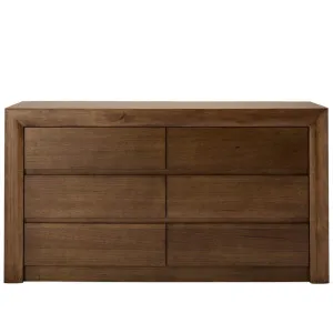 Bellambi Dark Messmate Dresser - 6 Drawer by James Lane, a Dressers & Chests of Drawers for sale on Style Sourcebook