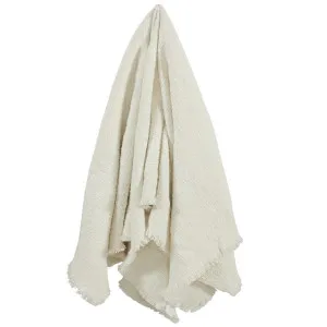 Savannes Throw White - 160cm x 130cm by James Lane, a Throws for sale on Style Sourcebook