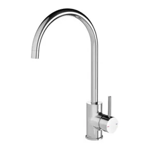 Pina Gooseneck Sink Mixer 200mm 6 Star Chrome In Chrome Finish By Phoenix by PHOENIX, a Kitchen Taps & Mixers for sale on Style Sourcebook