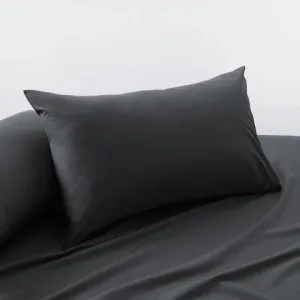 Accesorize Bamboo Cotton Charcoal Standard Pillowcase Pair by null, a Pillow Cases for sale on Style Sourcebook