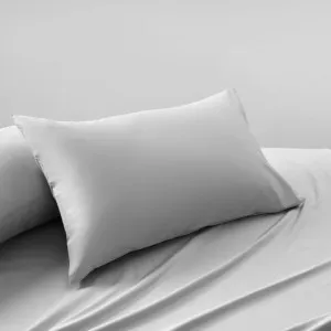 Accesorize Bamboo Cotton Grey Standard Pillowcase Pair by null, a Pillow Cases for sale on Style Sourcebook