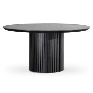 Ex Display - Marty 1.5m Wooden Round Dining Table - Black by Interior Secrets - AfterPay Available by Interior Secrets, a Dining Tables for sale on Style Sourcebook