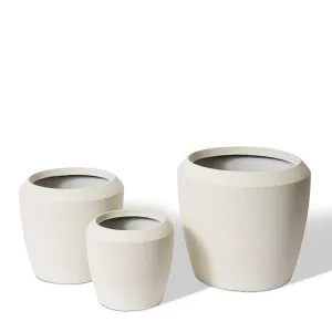 Malik Planter Set of 3 - 34 x 34 x 31cm by Elme Living, a Plant Holders for sale on Style Sourcebook