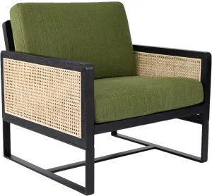 Remi Rattan Club Chair in Green by Tallira Furniture, a Chairs for sale on Style Sourcebook