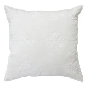 Haveli Cushion White - 50cm x 50cm by James Lane, a Cushions, Decorative Pillows for sale on Style Sourcebook