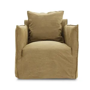 Como Rocker Swivel Chair Linen Wheat by James Lane, a Chairs for sale on Style Sourcebook