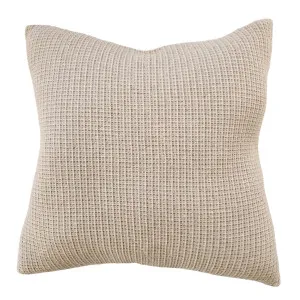 Amiens Linen Cotton Waffle Texture Cushion 55cm Square - Natural by Macey & Moore, a Cushions, Decorative Pillows for sale on Style Sourcebook