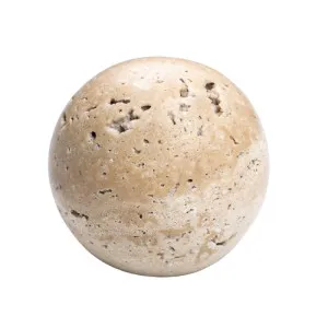 Bubble Beige Travertine Stone Knob by Temple & Webster, a Door Knobs & Handles for sale on Style Sourcebook