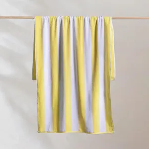 Canningvale Striped Cabana Beach Towel - Yellow, Cotton Terry by Canningvale, a Outdoor Accessories for sale on Style Sourcebook