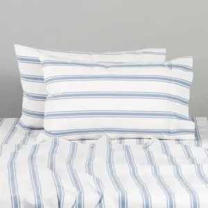 Canningvale Modella Stripe Sheet Set - White, Single, 100% Cotton by Canningvale, a Sheets for sale on Style Sourcebook