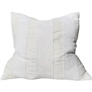 Palma Corduroy Cushion 55cm Square - Off White by Macey & Moore, a Cushions, Decorative Pillows for sale on Style Sourcebook