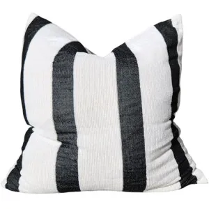 Palma Corduroy Cushion 55cm Square - Off White | Black by Macey & Moore, a Cushions, Decorative Pillows for sale on Style Sourcebook