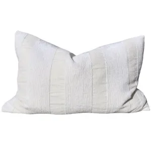 Palma Corduroy Cushion 40x60cm Lumbar - Off White by Macey & Moore, a Cushions, Decorative Pillows for sale on Style Sourcebook