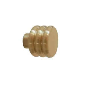 Nobbie brushed Solid Brass Knob by Temple & Webster, a Door Knobs & Handles for sale on Style Sourcebook