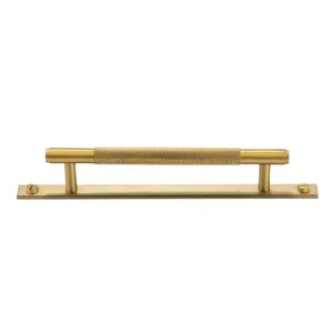 Nuvo Solid Brass Pull Handle with Backplate by Hardware Concepts, a Door Knobs & Handles for sale on Style Sourcebook