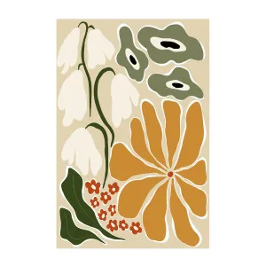 Classic Mid Century Florals , By Miho Art Studio by Gioia Wall Art, a Prints for sale on Style Sourcebook