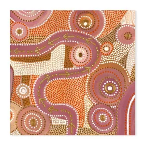 Emu Dreaming , By Domica Hill by Gioia Wall Art, a Aboriginal Art for sale on Style Sourcebook