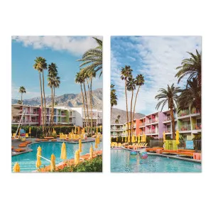 Palm Springs Saguaro & Palm Springs Pool Day VII, Set Of 2 , By Bethany Young by Gioia Wall Art, a Prints for sale on Style Sourcebook