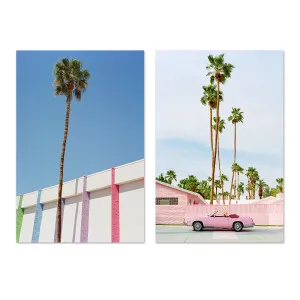 Pink Palm Springs & Palm Springs II, Set Of 2 , By Bethany Young by Gioia Wall Art, a Prints for sale on Style Sourcebook