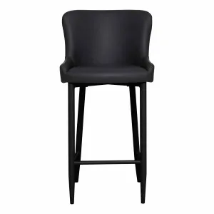 Ontario Bar Chair in PU Black / Black by OzDesignFurniture, a Bar Stools for sale on Style Sourcebook