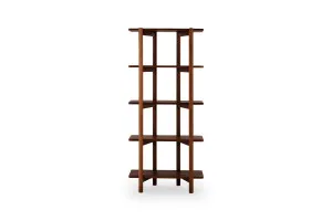 Ollie Large Bookshelf, Walnut Brown, by Lounge Lovers by Lounge Lovers, a Wall Shelves & Hooks for sale on Style Sourcebook